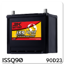 แบตเตอรี่รถยนต์ 3K สามเค ราคา รถ เก๋ง ตู้ กระบะ บรรทุก issq90 12 โวลท์ 68 แอมป์ 600 CCA