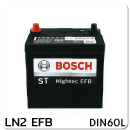 แบตเตอรี่รถยนต์ BOSCH บอส ราคา รถ เก๋ง ตู้ กระบะ บรรทุก ปิคอัพ ln2 efb 12 โวลท์ 60 แอมป์  CCA