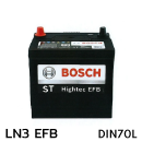 แบตเตอรี่รถยนต์ BOSCH บอส ราคา รถ เก๋ง ตู้ กระบะ บรรทุก ปิคอัพ ln3 efb 12 โวลท์ 70 แอมป์ 680 CCA