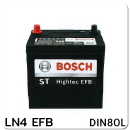 แบตเตอรี่รถยนต์ BOSCH บอส ราคา รถ เก๋ง ตู้ กระบะ บรรทุก ปิคอัพ ln4 efb 12 โวลท์ 80 แอมป์ 730 CCA