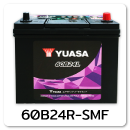 แบตเตอรี่รถยนต์ yuasa ยัวซ่า ราคา รถ เก๋ง ตู้ กระบะ บรรทุก 60b24r-smf 12 โวลท์ 49 แอมป์  CCA