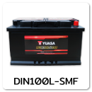 แบตเตอรี่รถยนต์ yuasa ยัวซ่า ราคา รถ เก๋ง ตู้ กระบะ บรรทุก din100l-smf 12 โวลท์ 94 แอมป์  CCA